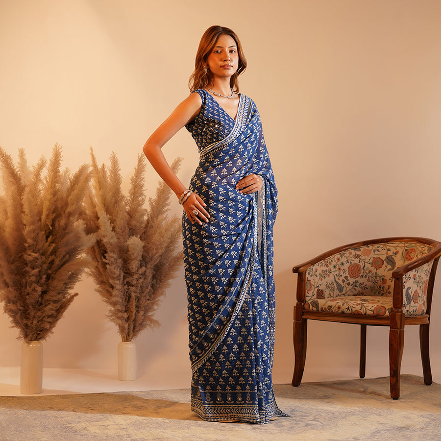 Niraa Katdana Mirror Saree