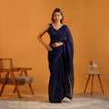 The Twilight Shimmer Georgette Saree