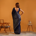 The Twilight Shimmer Georgette Saree