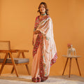 Pastel Blush Rangoli Silk Saree