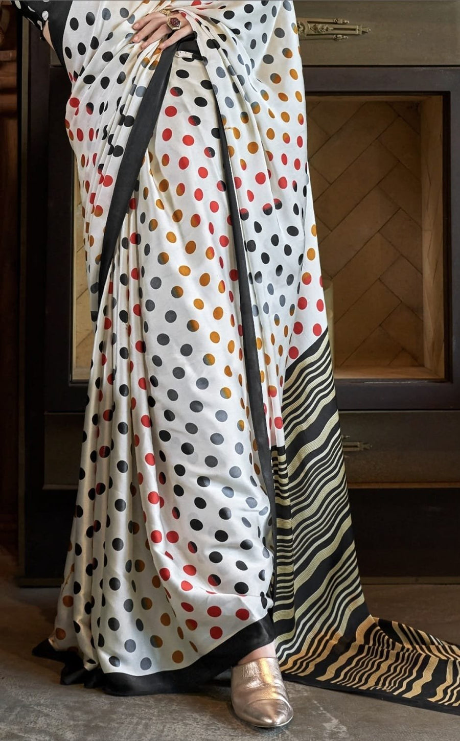The Polka Pop Satin Edit - Premium Japan Satin Saree