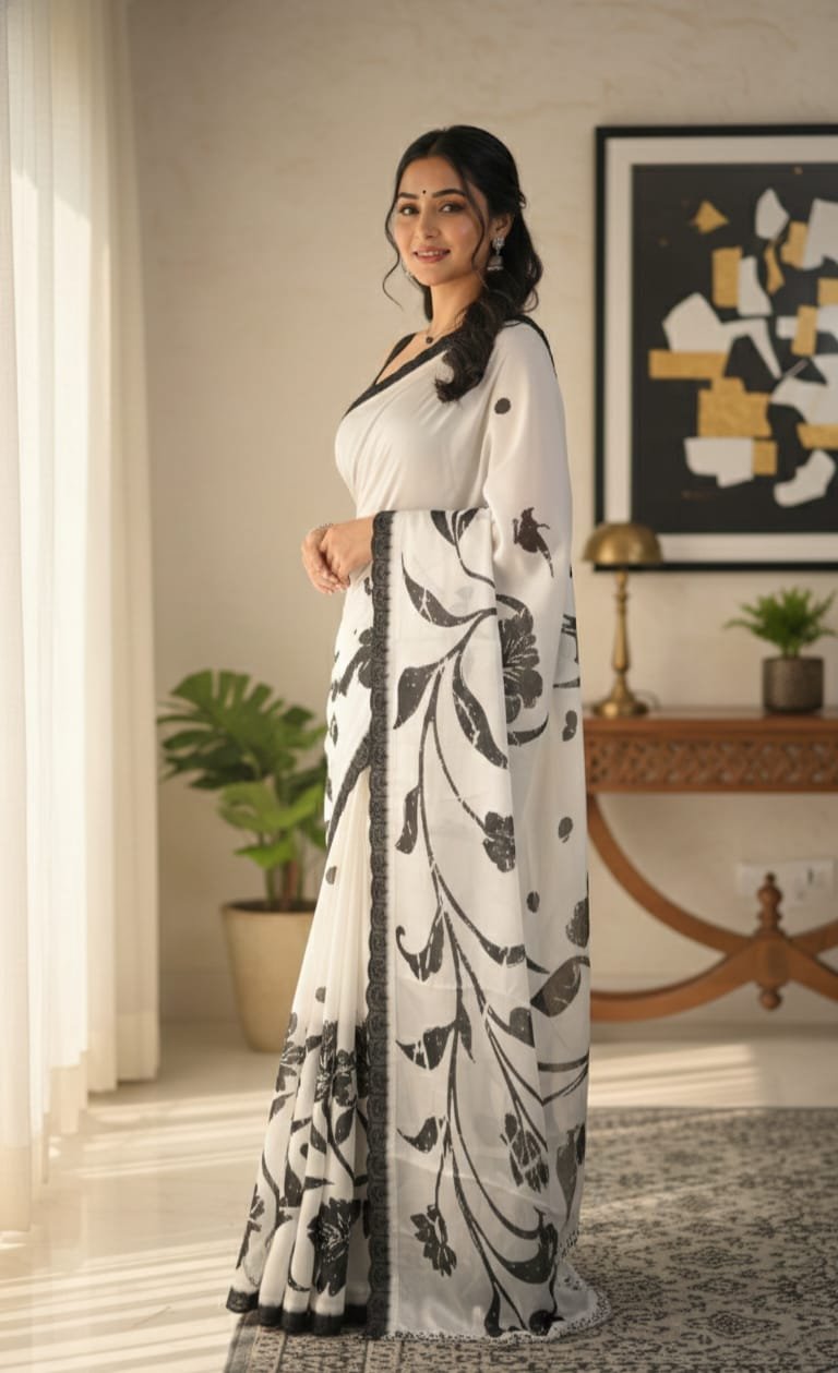 The Midnight Flora - Luxe Satin Drape