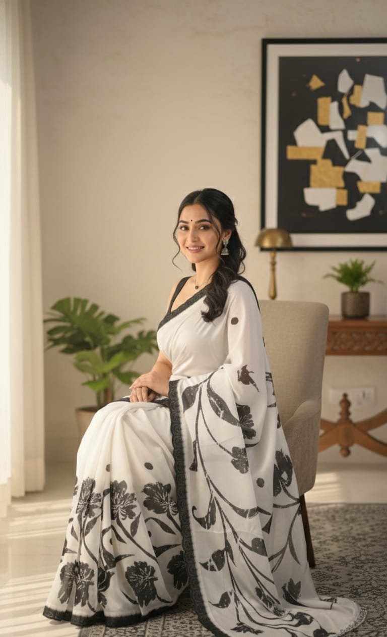 The Midnight Flora - Luxe Satin Drape