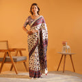 Sheesh Mahal Heritage Mirror Work Modal Silk Saree