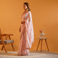 The Gulabi Aaina - Hand-Tucked Mirror &amp; Sequins Georgette Saree