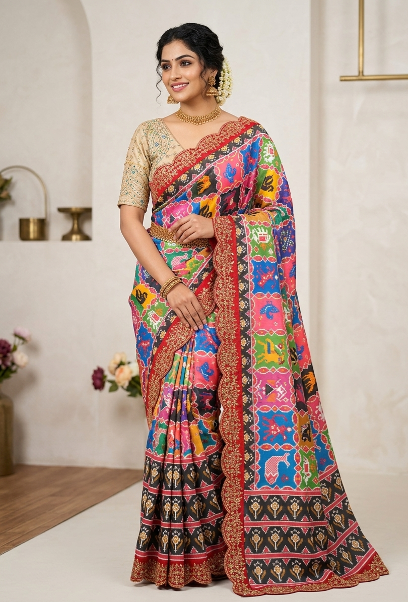 The Shilpa-Inspired Patola, Georgette Saree