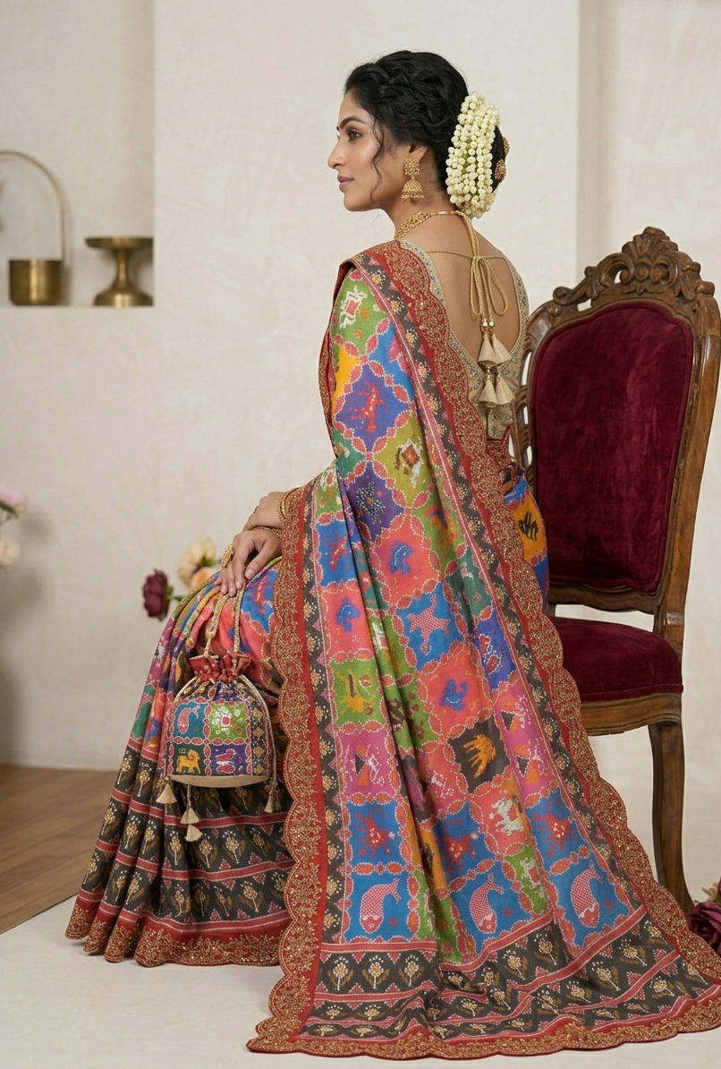 The Shilpa-Inspired Patola, Georgette Saree