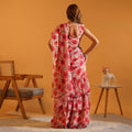 Poppy Paradise Pre-Draped Lehenga Saree in Soft Georgette