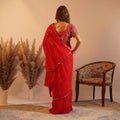 Rosette Mirror Elegance Saree