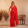 Rosette Mirror Elegance Saree