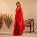 Rosette Mirror Elegance Saree