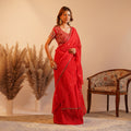Rosette Mirror Elegance Saree