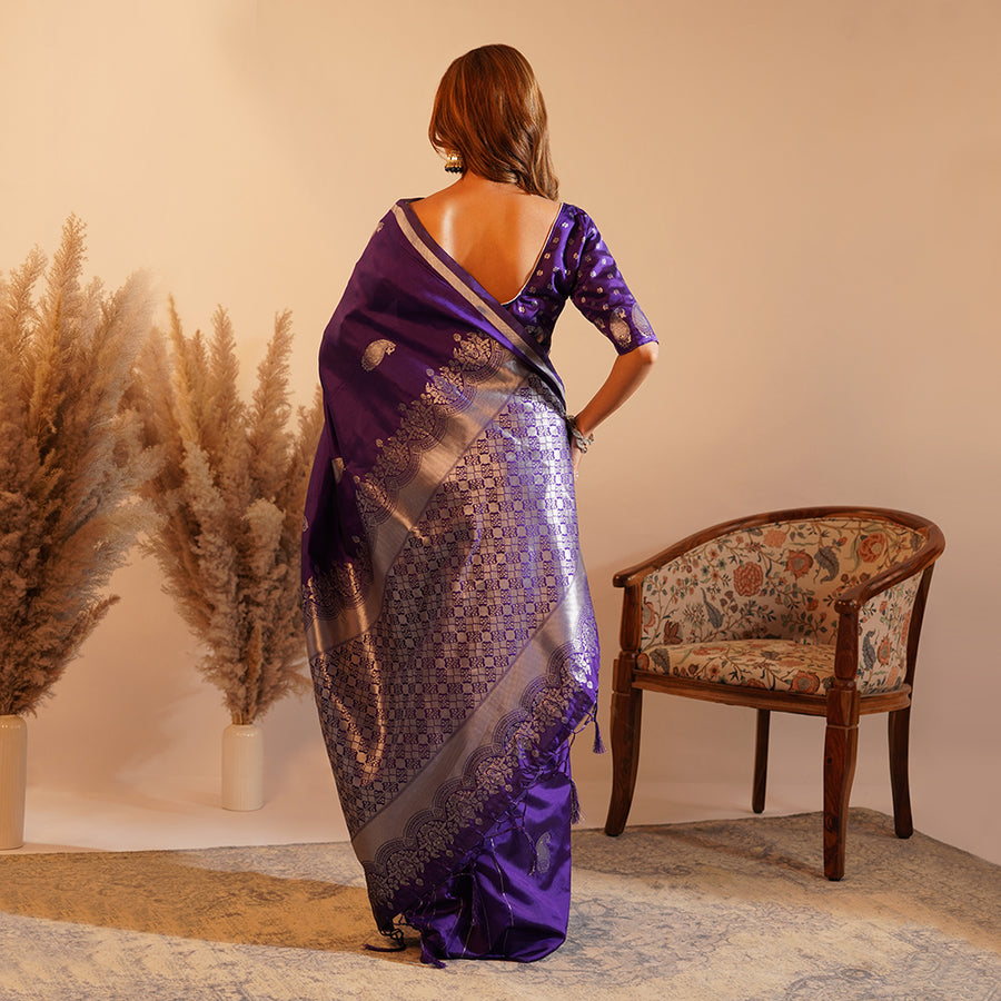 The Purple Palki - Silk Saree