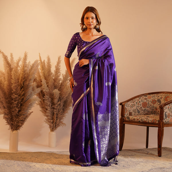 The Purple Palki - Silk Saree