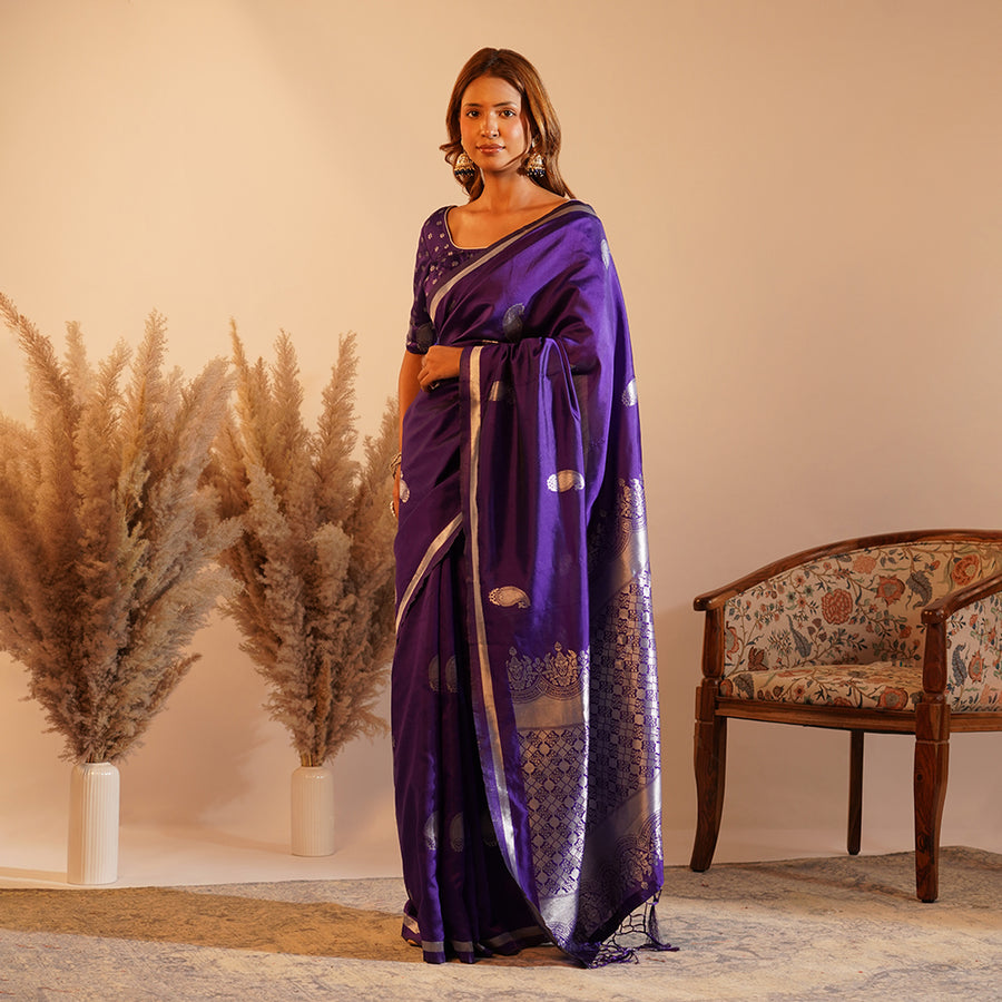 The Purple Palki - Silk Saree