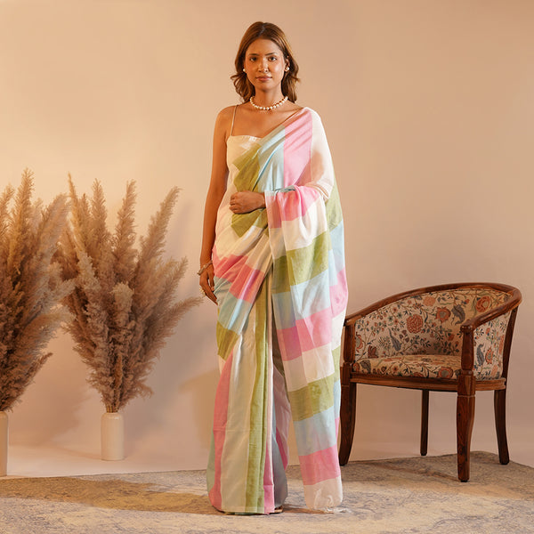 Candy Meadow Khadi Cotton Saree