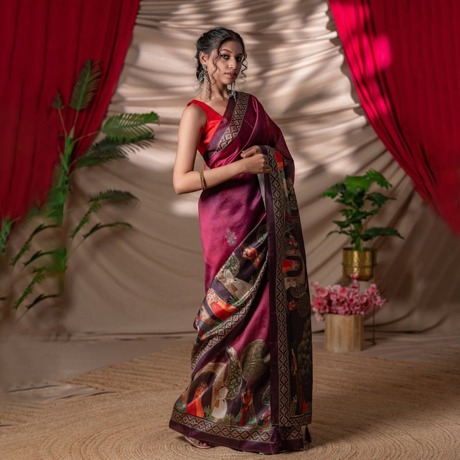 The Darbar-e-Khas - Zarna Silk Saree