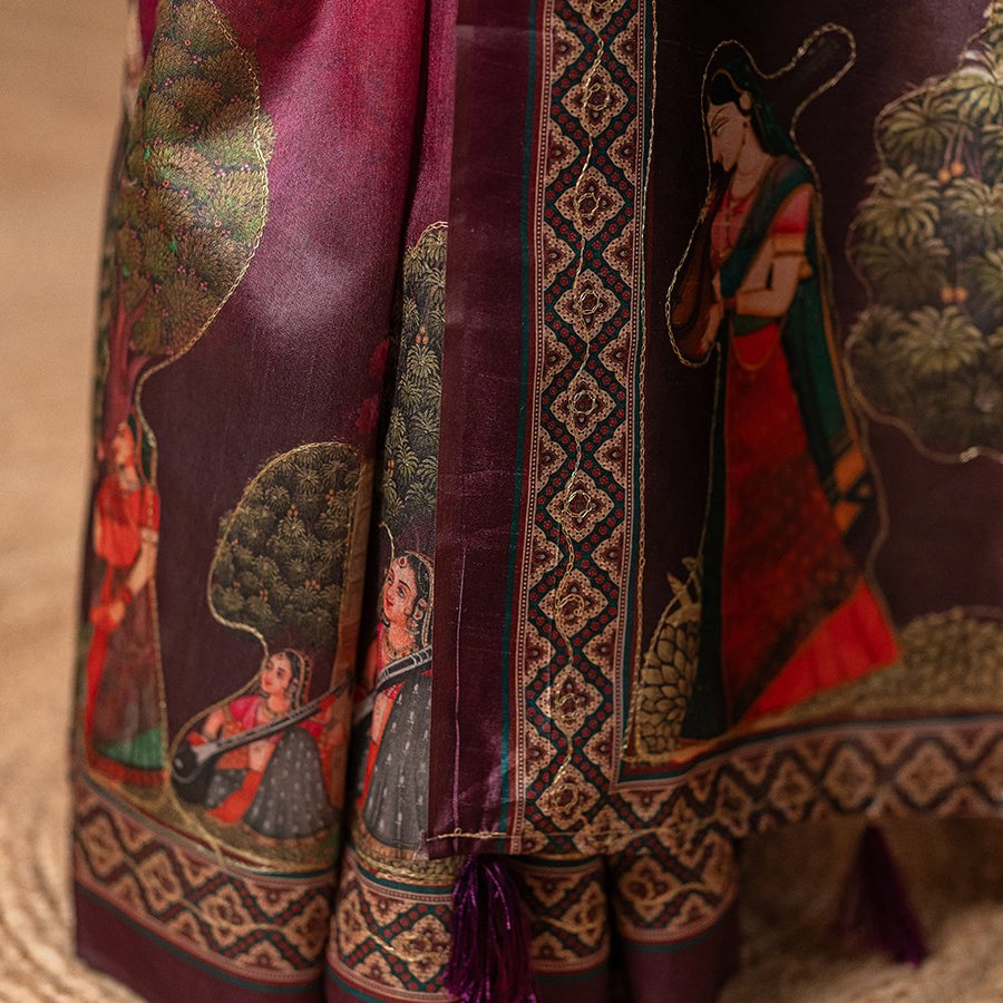 The Darbar-e-Khas - Zarna Silk Saree