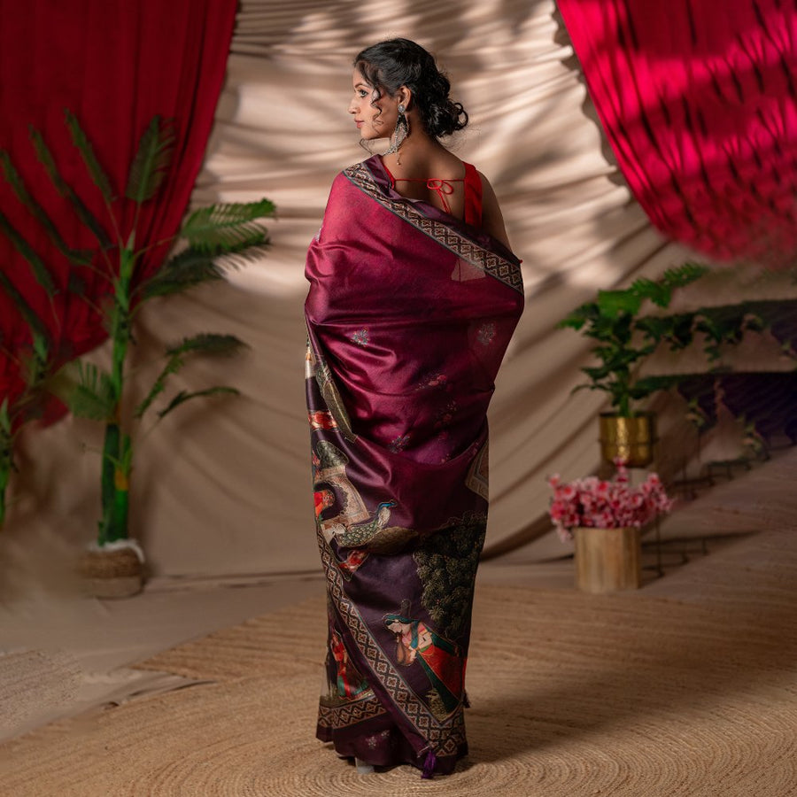 The Darbar-e-Khas - Zarna Silk Saree