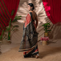 Mantra-Sutra - Artisan Block-Printed Cotton Saree