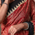 Mantra-Sutra - Artisan Block-Printed Cotton Saree