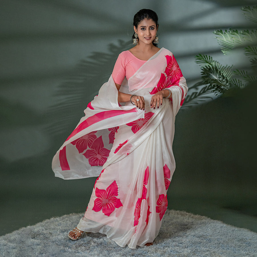 Rang-Rasm - Organza Saree