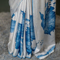 The Ethereal Bloom - Luxe Japan Satin Saree