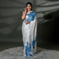 The Ethereal Bloom - Luxe Japan Satin Saree