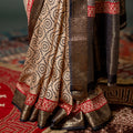 Vintage Circular Charm - Soft Silk Saree