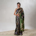 The Boho-Chic Batik - Soft Silk Fusion Saree