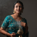 The Suvarna Mrig - Embellished Barasingha Space Silk Saree