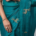 The Suvarna Mrig - Embellished Barasingha Space Silk Saree