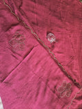 The Glace Flora - Scalloped Satin Crush Saree