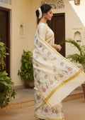 The Royal Gaj-Kusum - Hand-Painted Liva Saree
