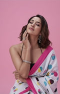 Candy Dot - Multicolour Polka Dot Cotton Saree