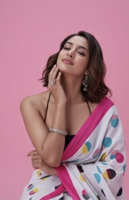 Candy Dot - Multicolour Polka Dot Cotton Saree
