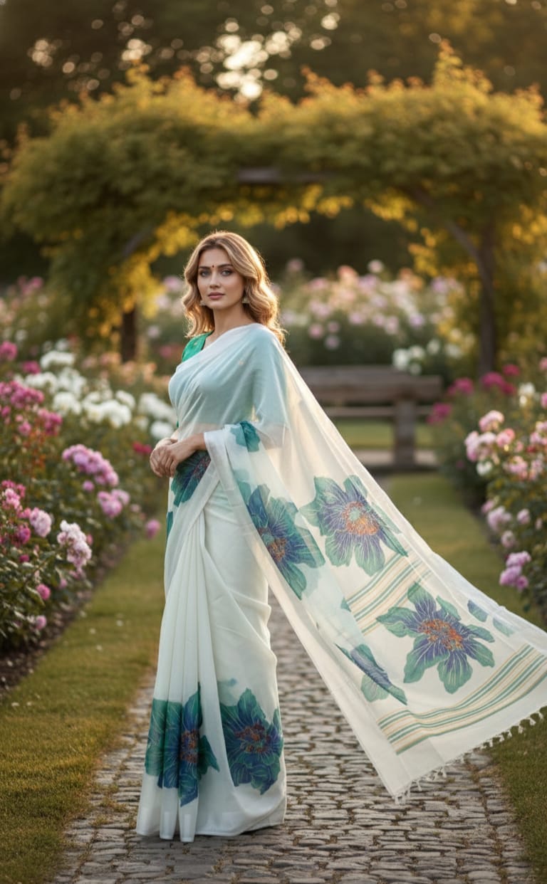 The Ambar Chaya - Organza Saree