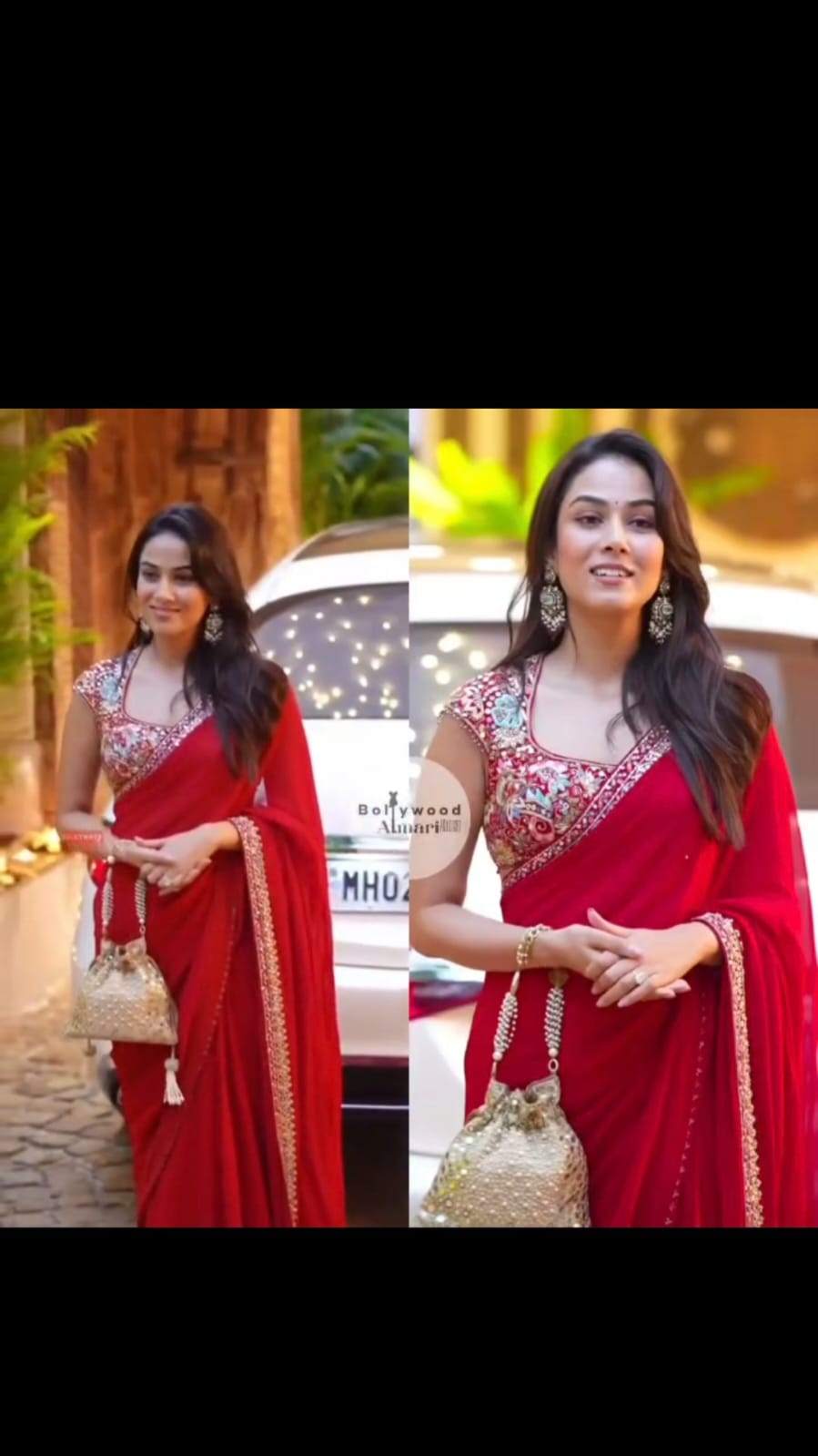 Crimson Heritage - Fandy Satin Silk Saree