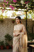 The Blooming Meadow - Chiffon Silk Saree