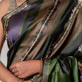 The Boho-Chic Batik - Soft Silk Fusion Saree